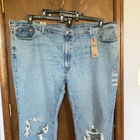 Relisted Levi’s 541 athletic taper distressed jean sits at waist 58 x 34 - Picture 7 of 17